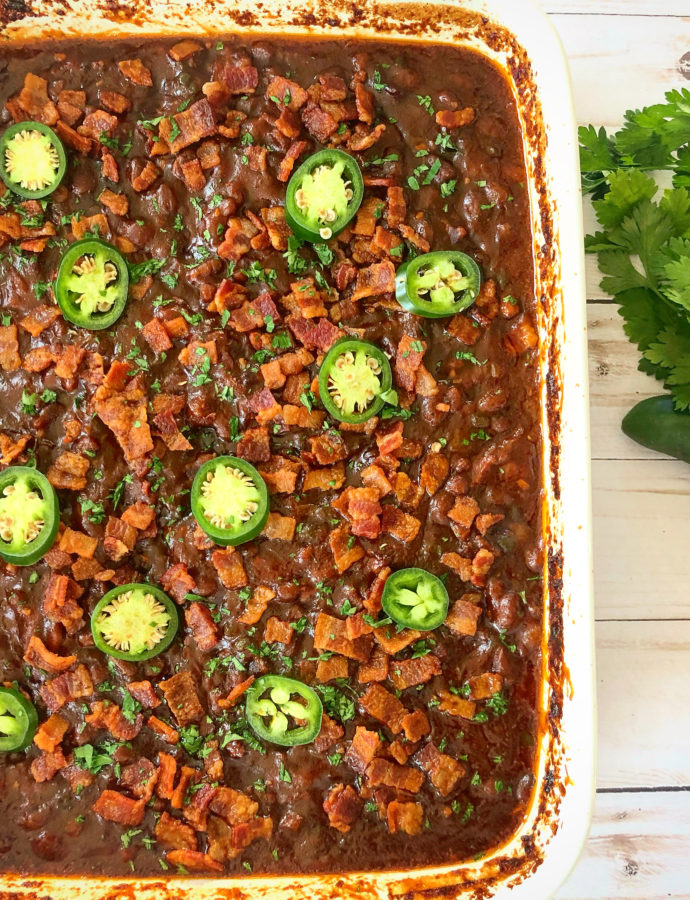 Spicy Baked Beans with Bacon