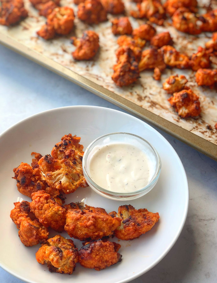 Roasted Buffalo Cauliflower