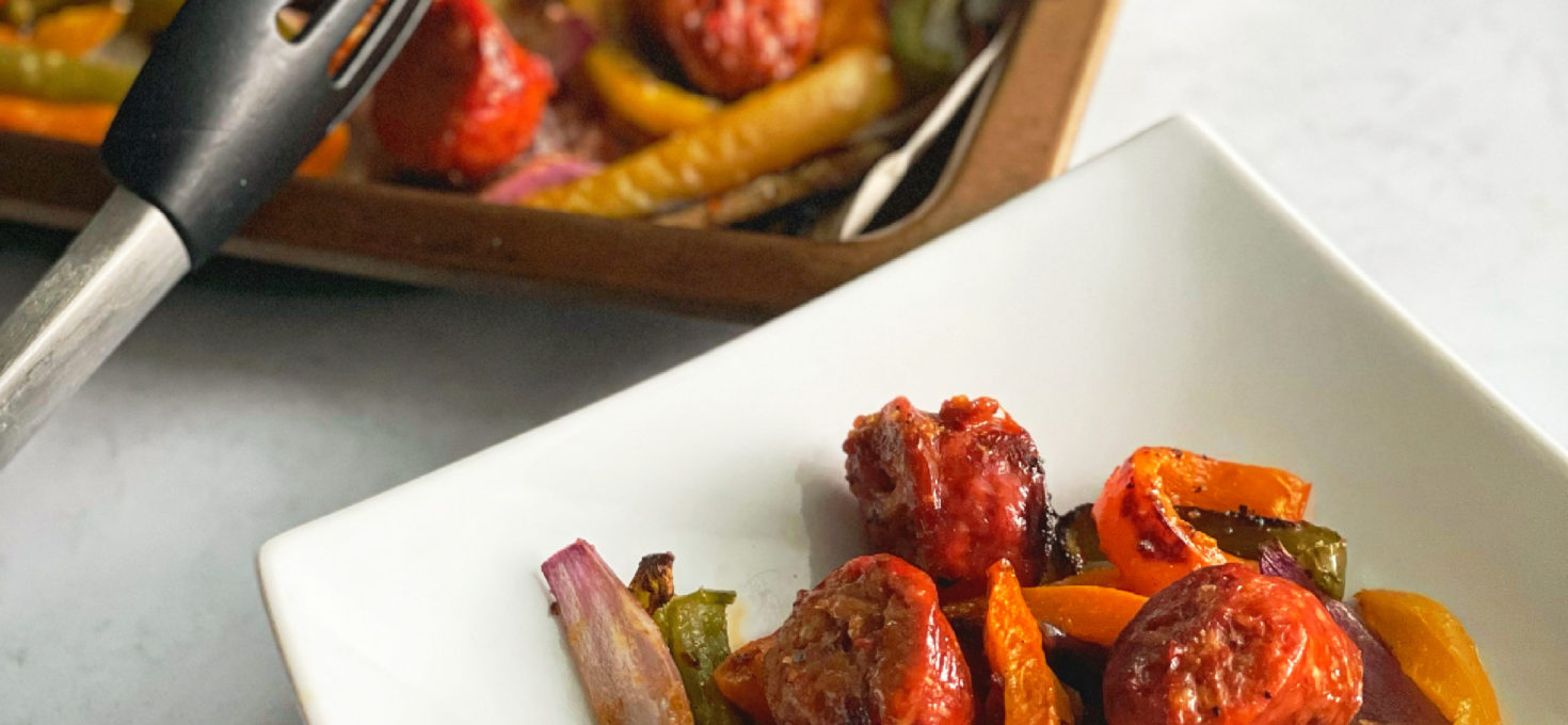 Sheet Pan Sausage & Peppers