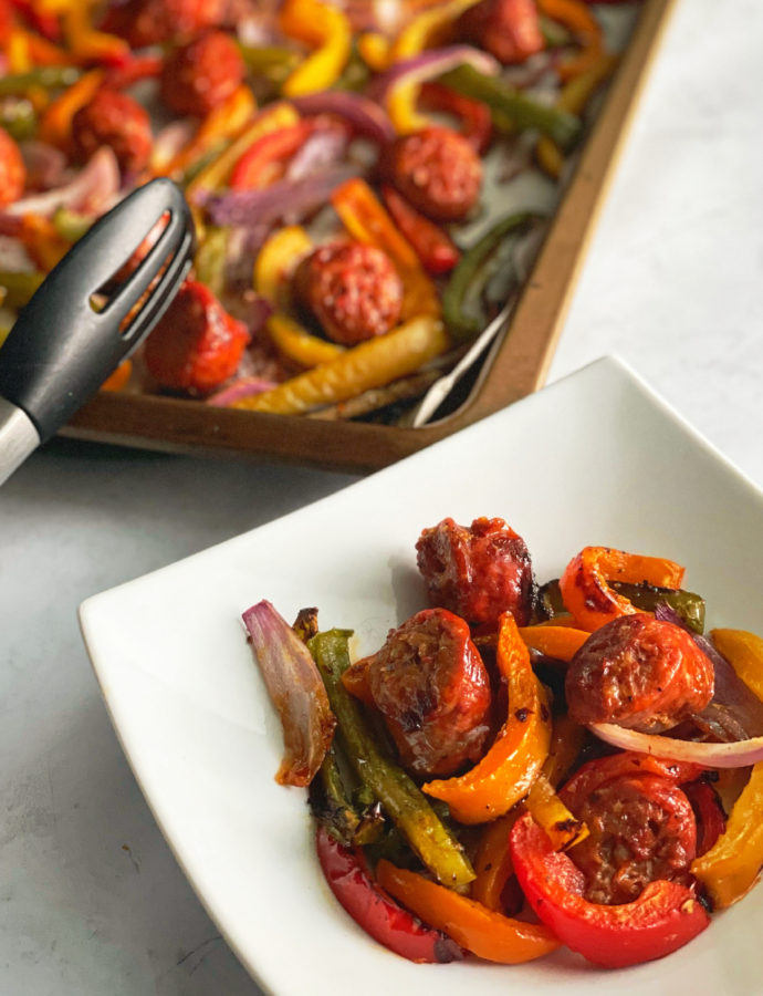 Sheet Pan Sausage & Peppers