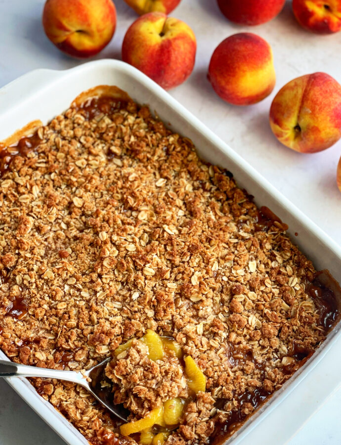 The Most Amazing Peach Crisp