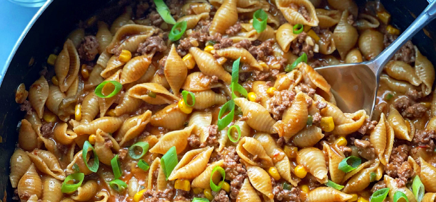 Cheesy Beef Taco Pasta