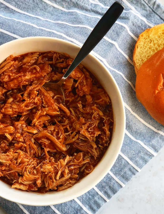 Slow Cooker Pulled BBQ Chicken