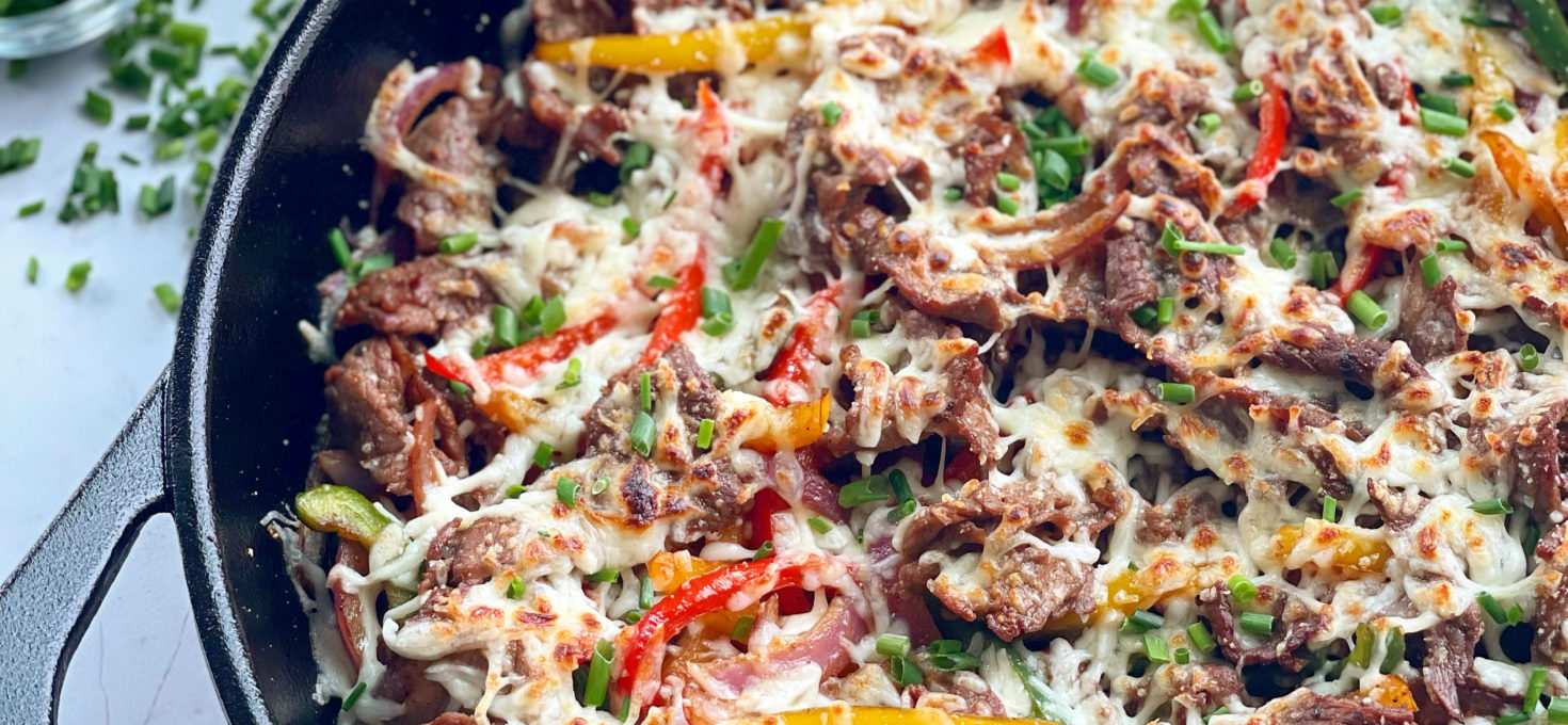 Philly Cheesesteak Skillet