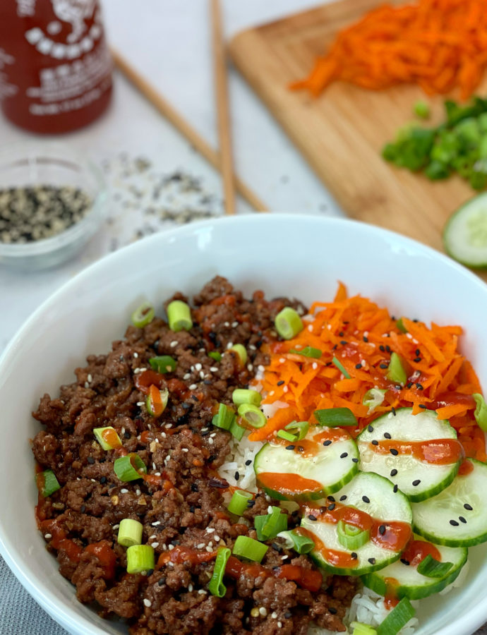 Korean Ground Beef Bowls