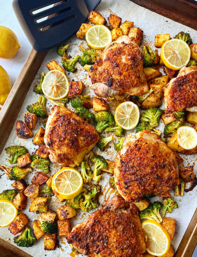 Lemon Chicken Sheet Pan Dinner