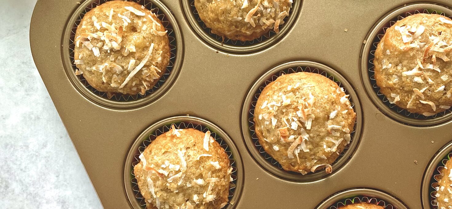 Hawaiian Pineapple Banana Muffins