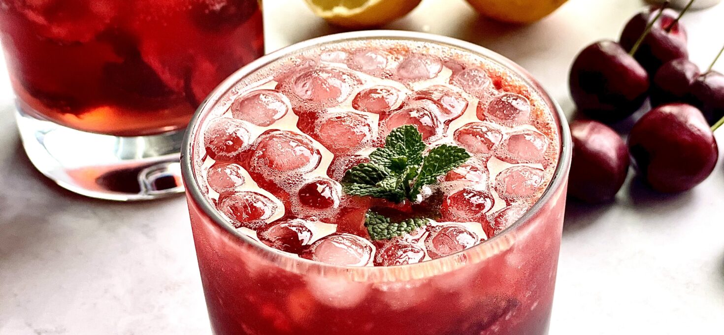 Vanilla Cherry Bourbon Smash